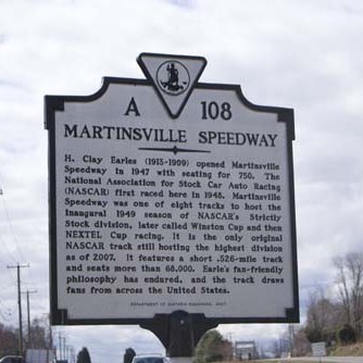historic martinsville sign